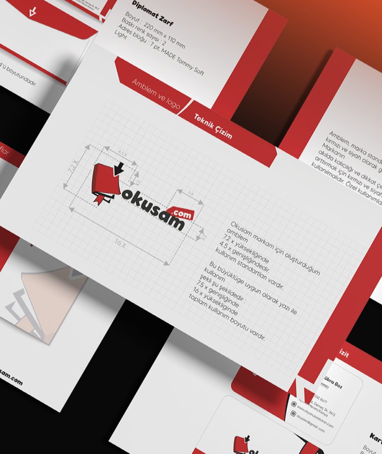 Markanın görsel dilini sistemleştiriyor, güçlü ve bütüncül bir yapı kuruyorum.